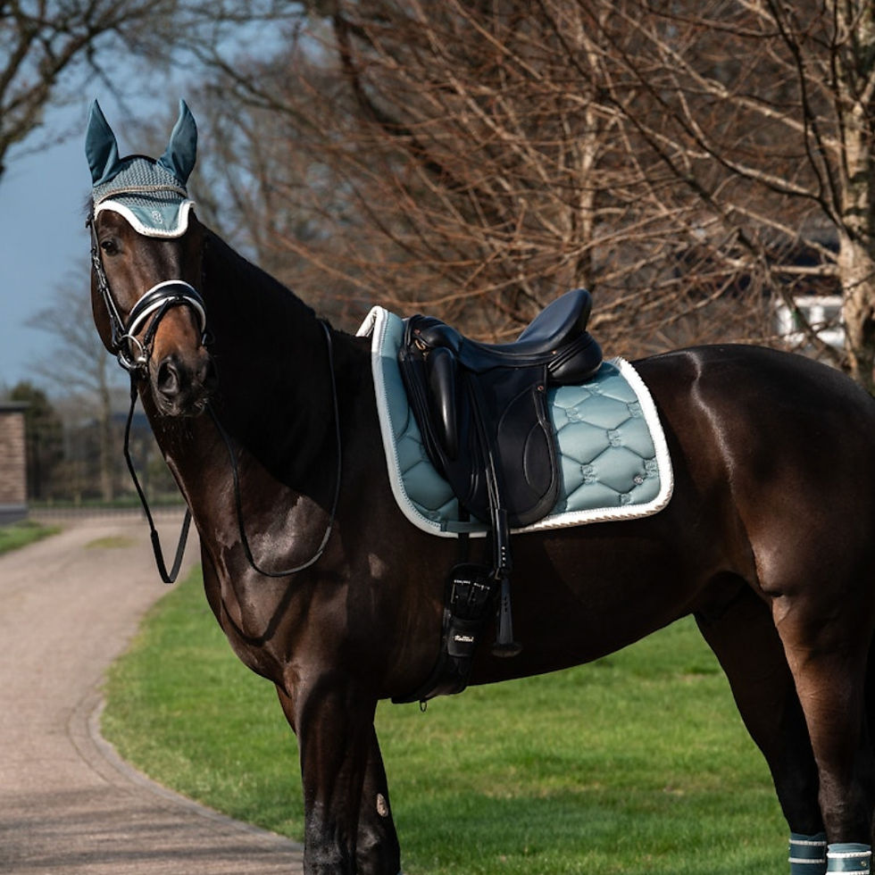 Miniature : Bonnet Ruffle Pearl Steel Blue - PS of Sweden