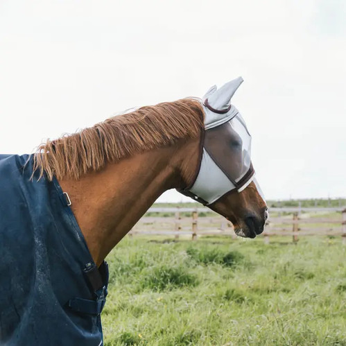 Kentucky Horsewear Bonnet Anti-Mouches Wellington Softshell Beige/Vieu Kentucky Horsewear Bonnet Anti-Mouches Wellington Softshell Beige/Vieu