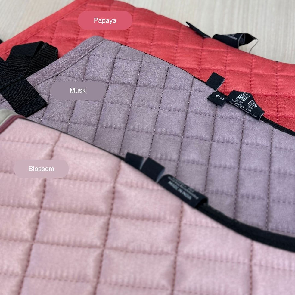 Miniature : Tapis de Selle Suède Close Contact Papaya - LeMieux