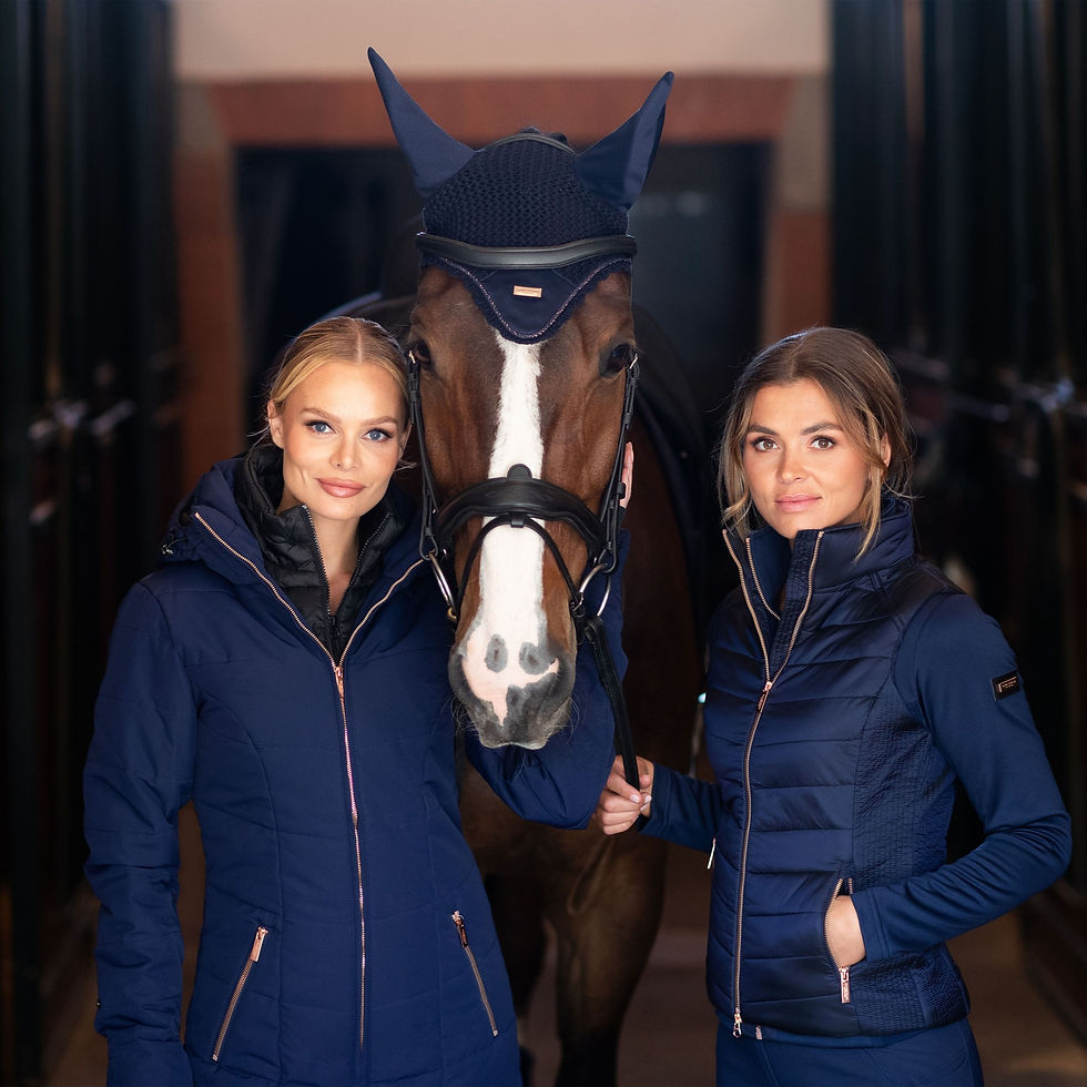 Thumbnail: Bonnet Modern Lagoon Blush - Equestrian Stockholm