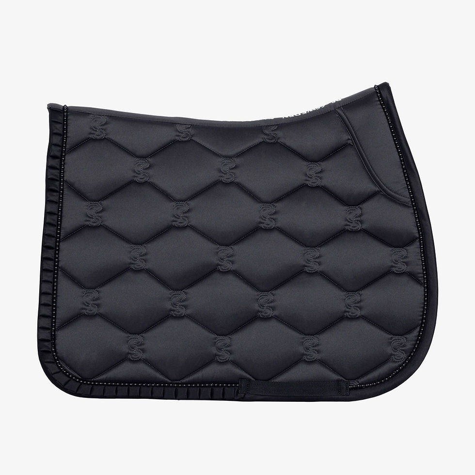 Thumbnail: Tapis de Selle Ruffle Pearl Dark Grey - PS of Sweden