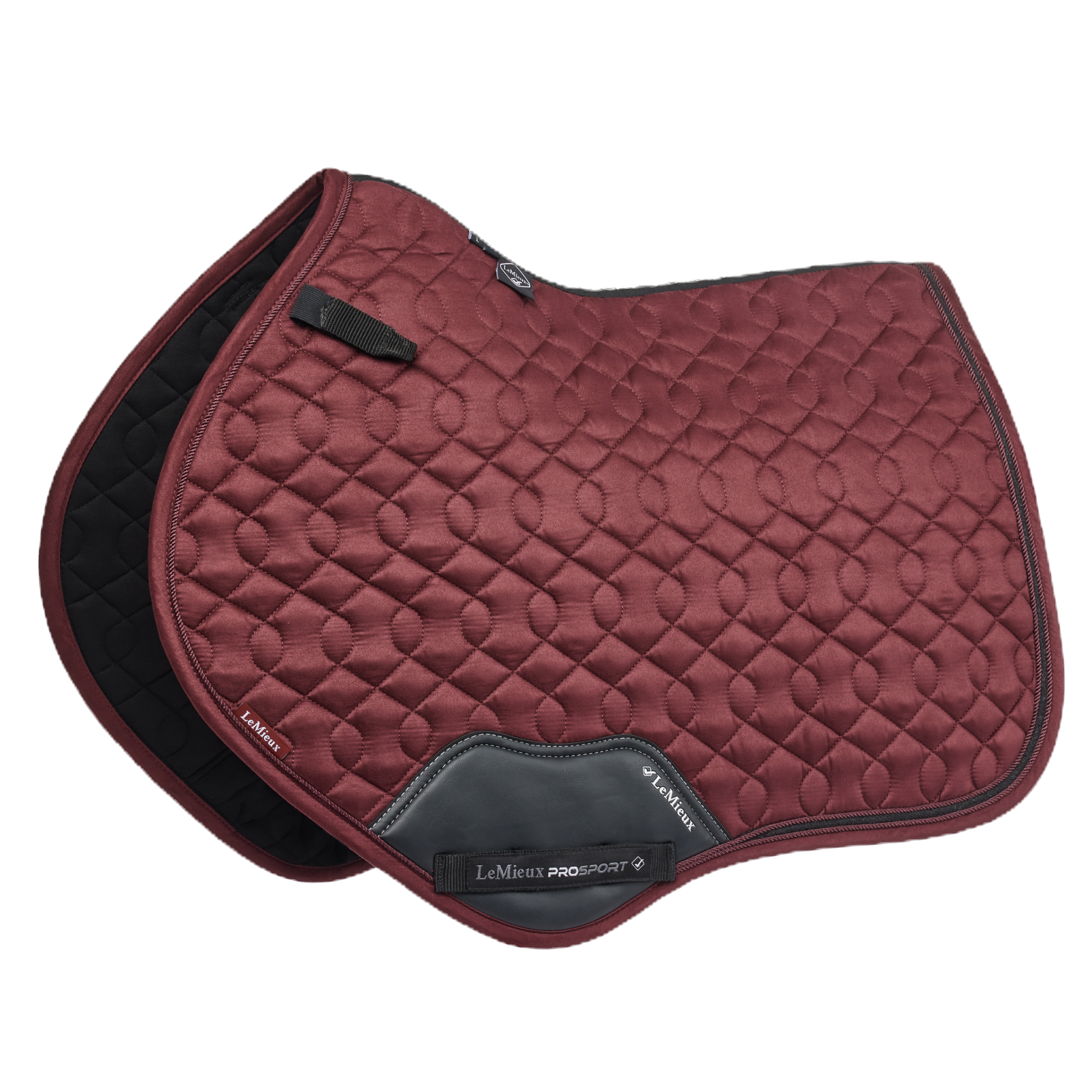 Tapis de Selle Crystal Suède Close Contact Burgundy - LeMieux