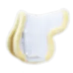 Tapis de Selle Hunter Mouton Vegan Blanc - Kentucky Horsewear