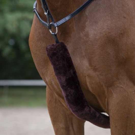Miniature : Fourreau de Collier de Chasse Teddy Brun - Equitheme