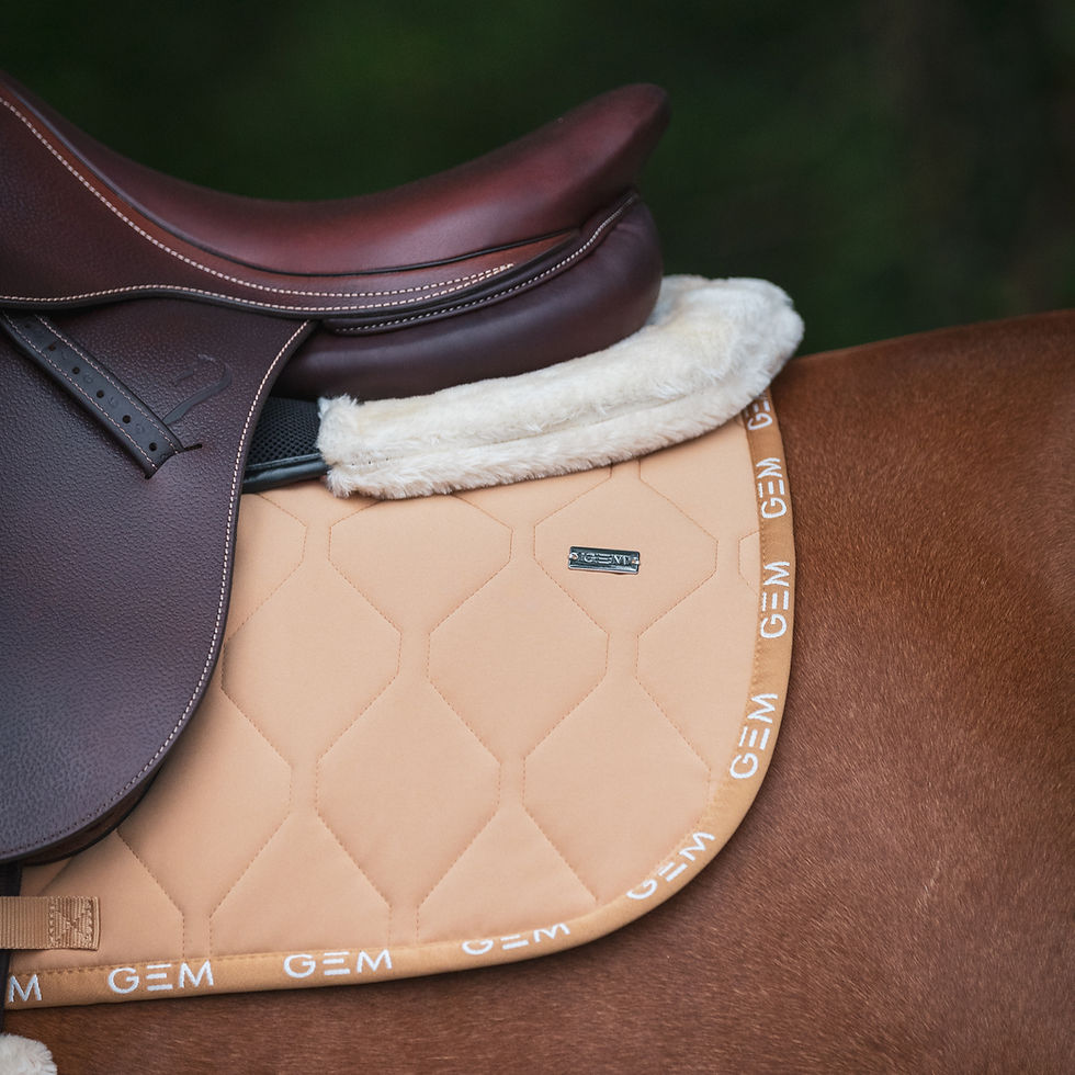 Thumbnail: Tapis de Selle Love GEM Caramel - GEM