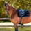 Thumbnail: Tapis de Selle Dressage Velvet Monogram Black - PS of Sweden
