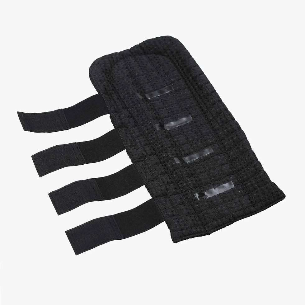 Thumbnail: Protège-Queue Waffle Quilted Double Locking Noir - Premier Equine