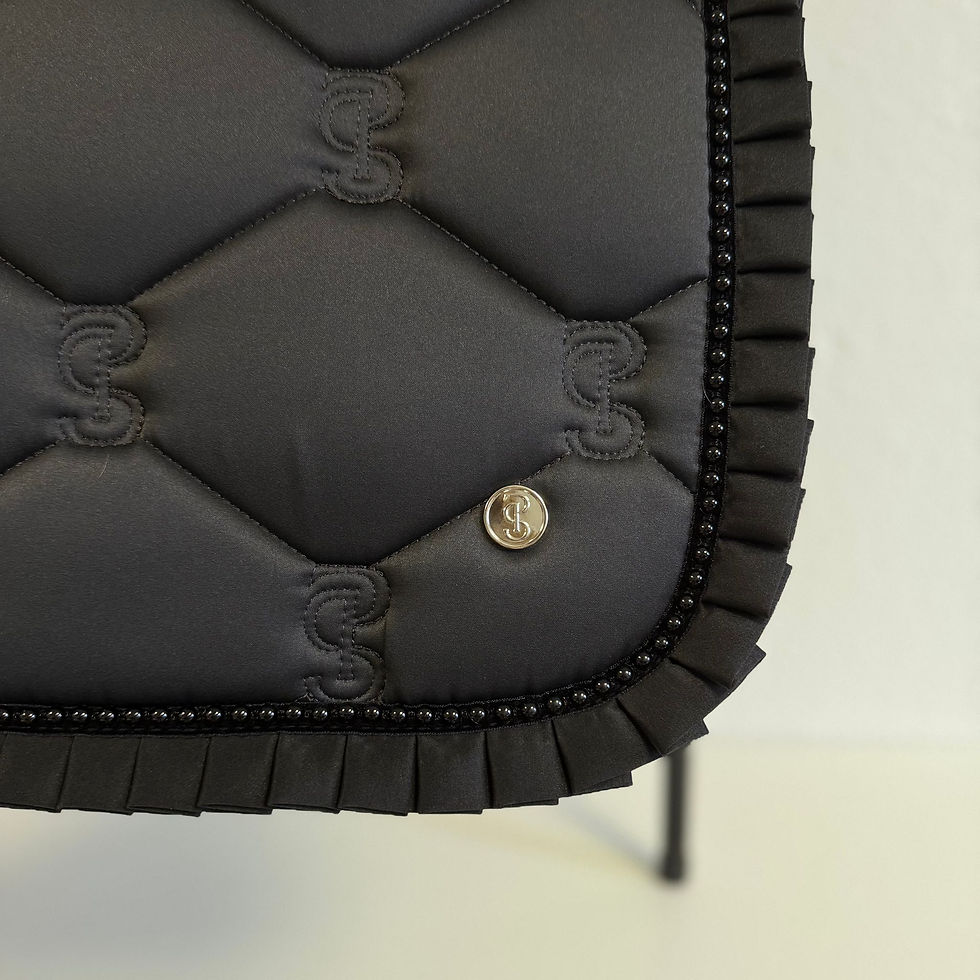 Miniature : Tapis de Selle Ruffle Pearl Dark Grey - PS of Sweden