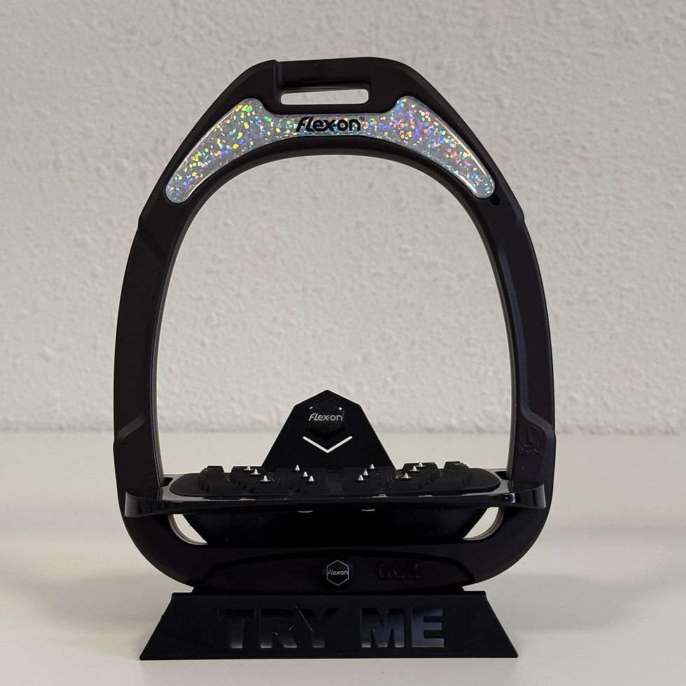 Miniature : Stickers Étriers Paillettes Argentées - Flex-on