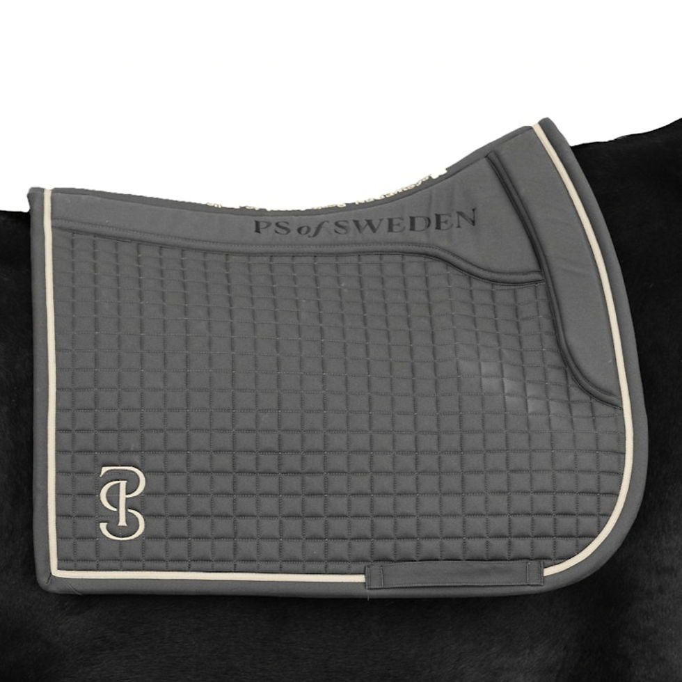Thumbnail: Tapis de Selle Dressage Elite Lava Grey - PS of Sweden