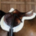 Tapis de Selle Hunter Mouton Vegan Blanc - Kentucky Horsewear