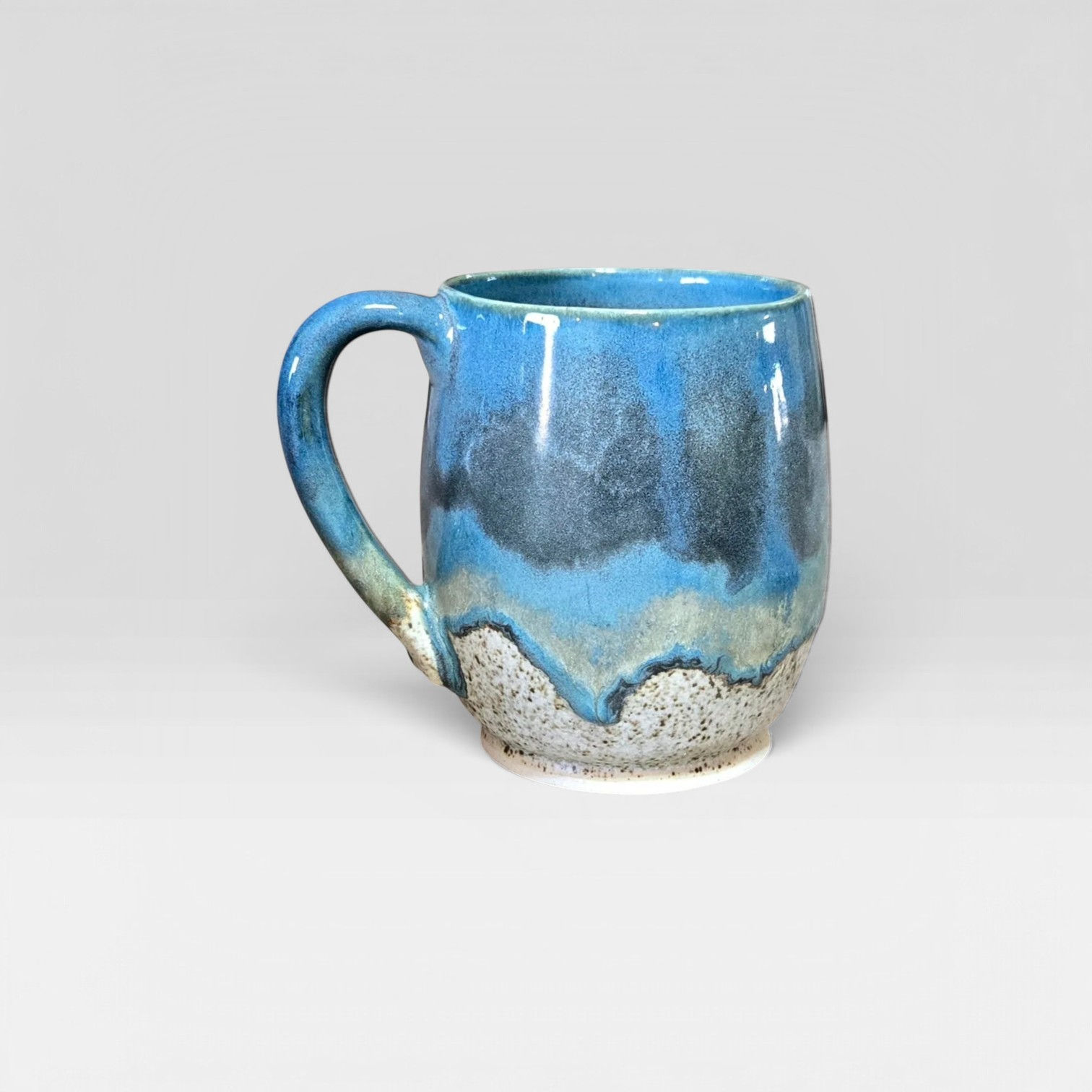Black and Blue Winter Mug