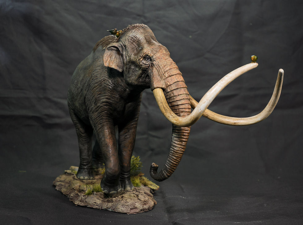 Thumbnail: Scale 1/20 Mammuthus columbi custom base with birds - De CLAY Studio