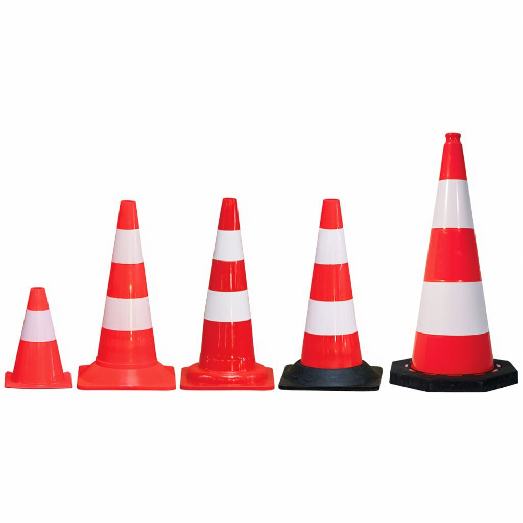 Cône plastique de signalisation