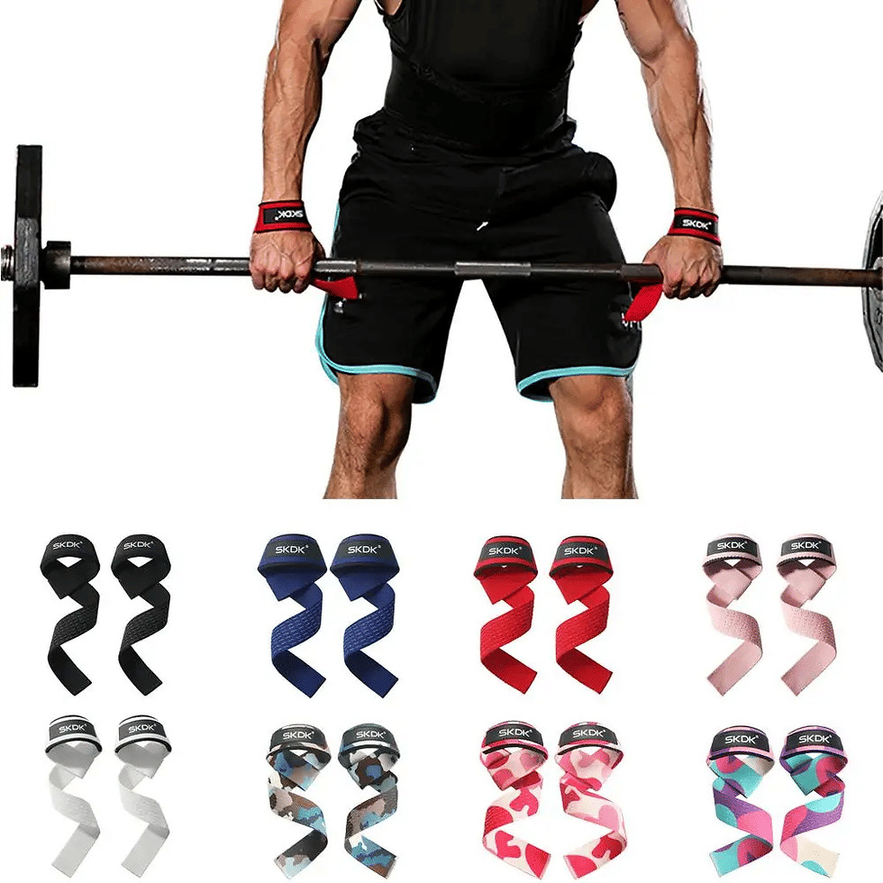 Thumbnail: Strivera Non-Slip Silicone Weightlifting Wrist Straps