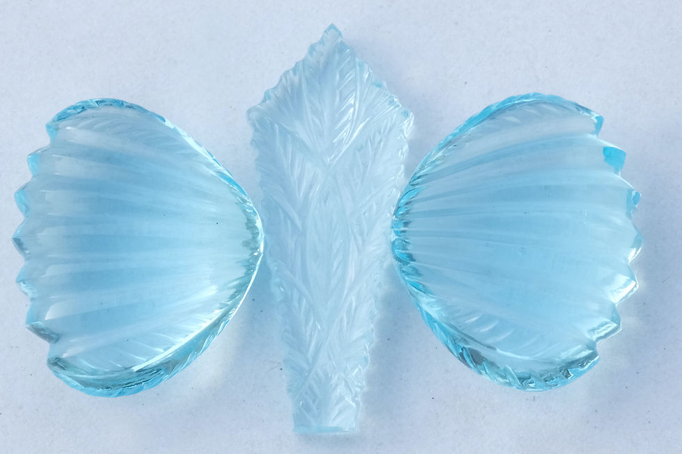 Thumbnail: Petal Carving Sky Blue Topaz