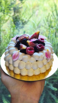 Pavlova fruits d'automne
