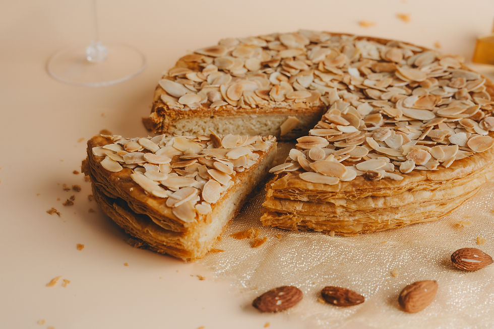 Découpe galette Amande