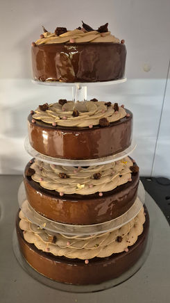 Pièce montée chocolat vanille