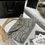 थंबनेल: LOULOU PUFFER BAG IN QUILTED DENIM AND SUEDE