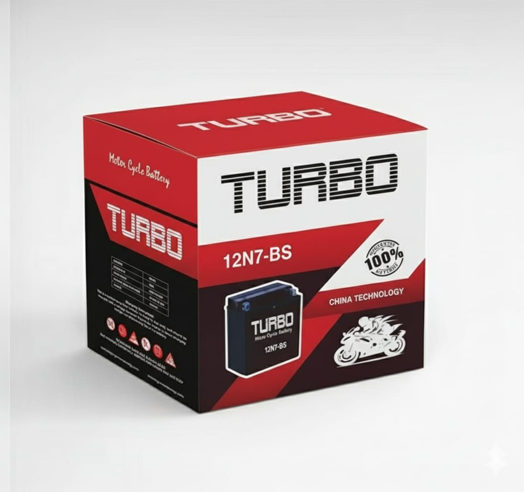 Turbo Motorcycle Battery - 12N7