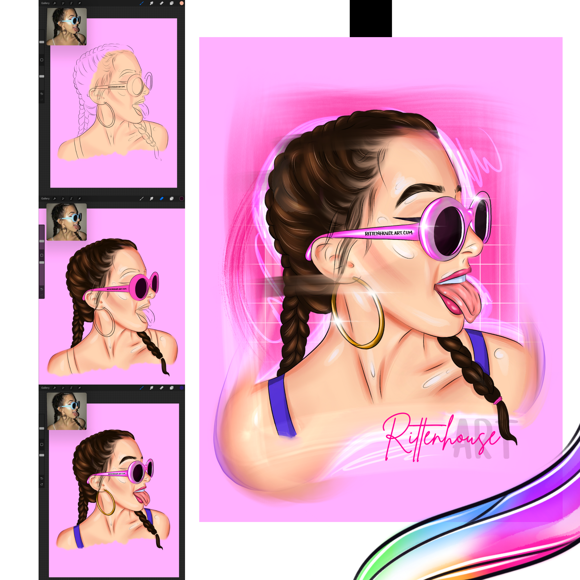 Barbie Girl Paint Night Supplies