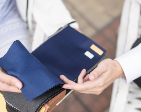 Reviewing Fabric Swatches