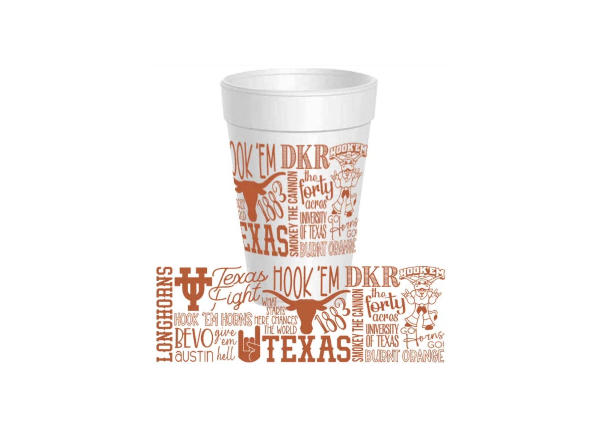 University of Texas Cup - Styrofoam