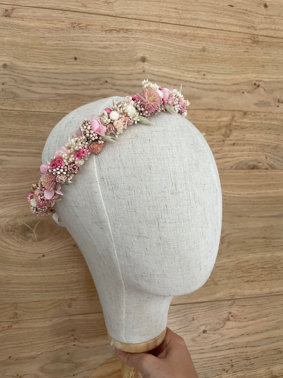Miniature : Couronne fleurs séchées pour mariage