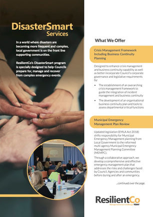 Becoming DisasterSmart (or DisasterSmarter)