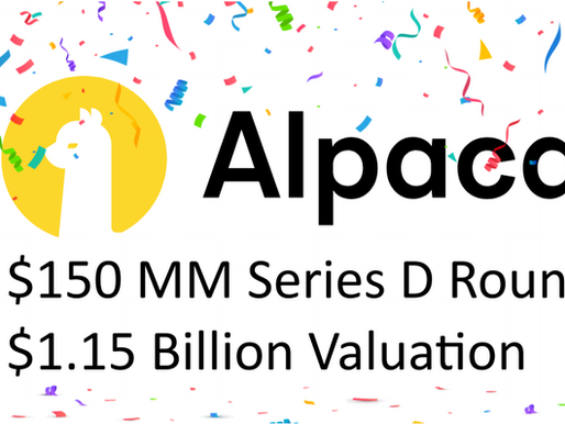 Alpaca Raises $150mm to become the Newest WealthTech Unicorn