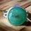 Miniature : Bague réglable en acier inoxydable et cabochon en pierre aventurine