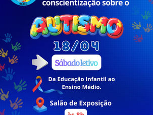 Caminhada em apoio a Conscientização sobre o autismo.
