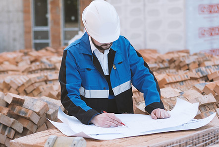 Architect Checking Plans