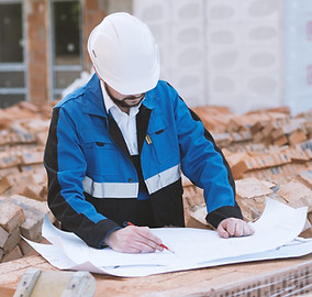 Architect Checking Plans