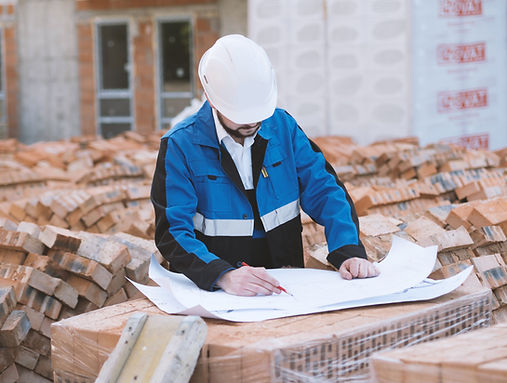 Architect Checking Plans