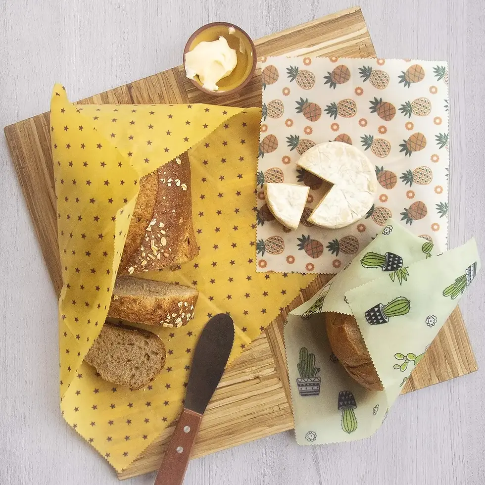 Thumbnail: EarthWrap — Organic Beeswax Food Wraps (Set of 3)
