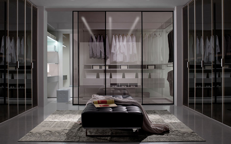 Luxury walk in wardrobe