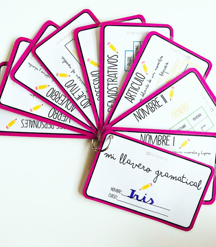 Llavero Gramatical | PIZARRADECOLORES