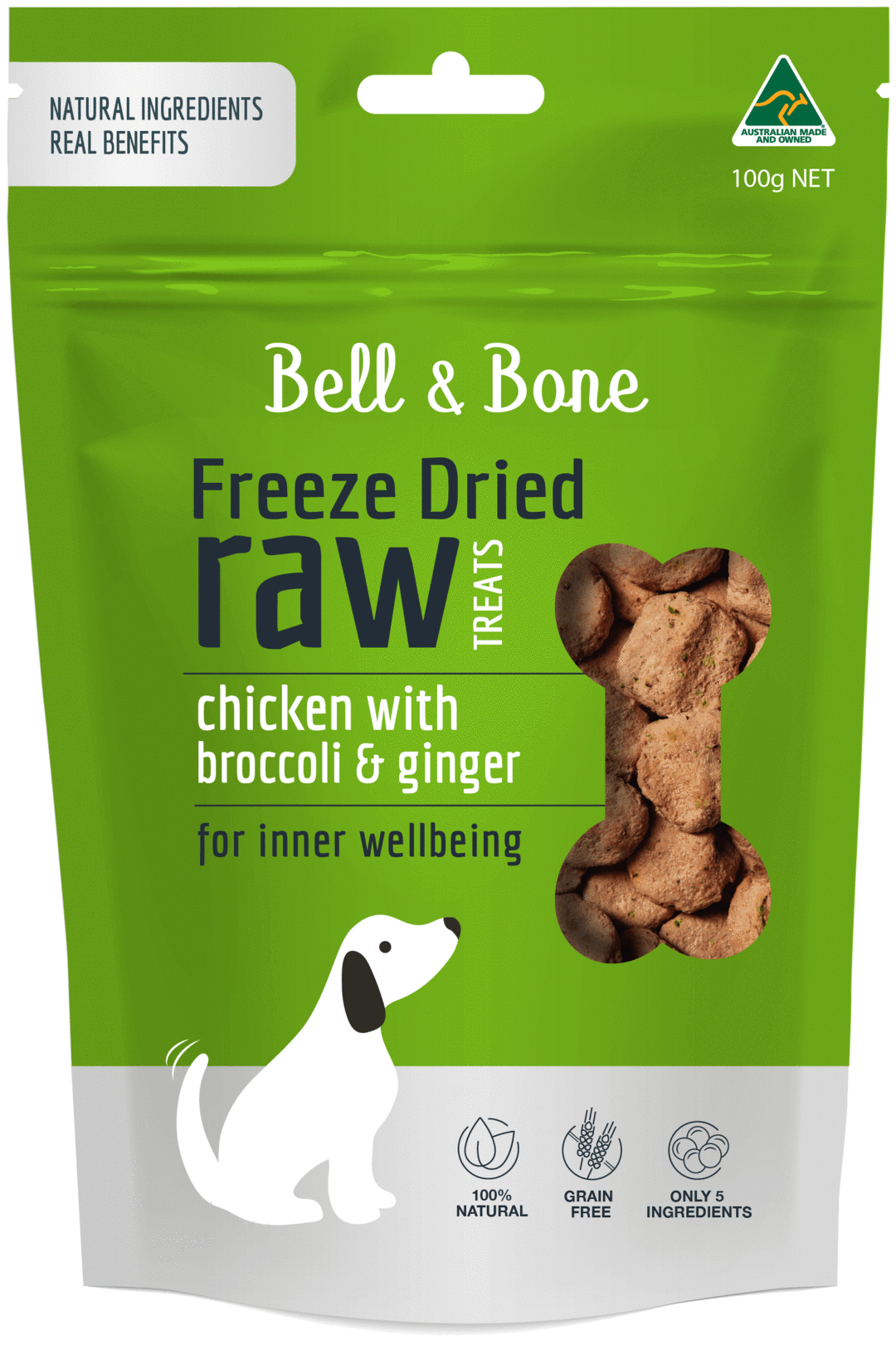 Bell & Bone – Freeze Dried Chicken Dog Treats (100g)