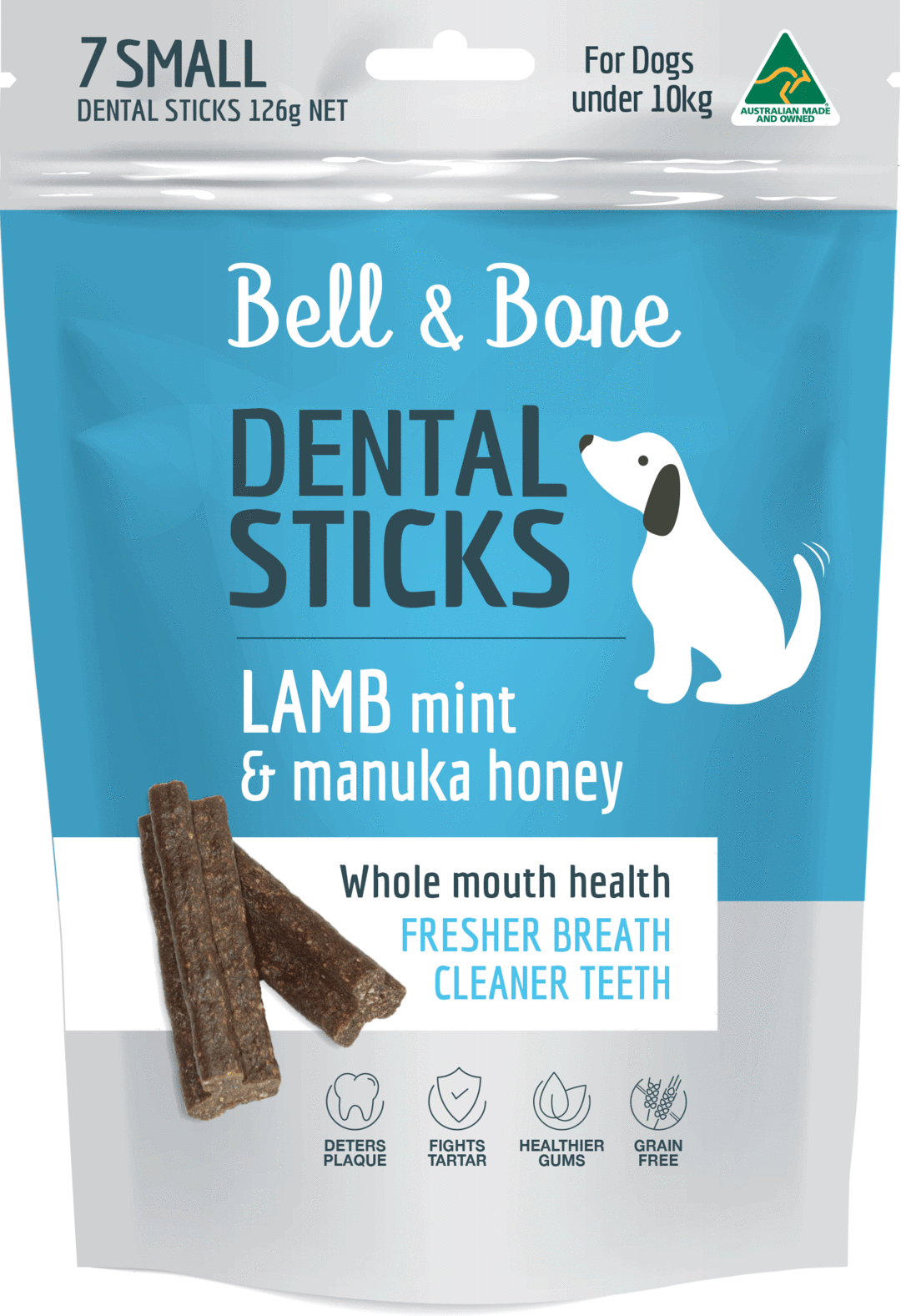 Bell & Bone – Lamb, Mint and Manuka Honey Dental Sticks