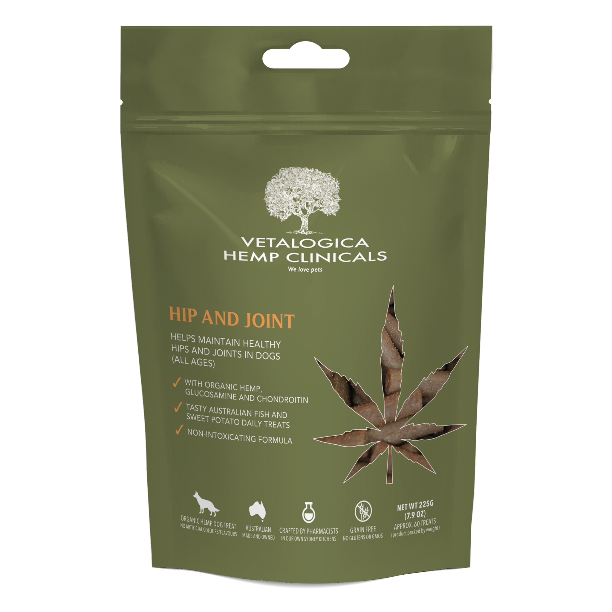 Vetalogica - Hemp Clinicals Hip & Joint Dog Treats (225g)