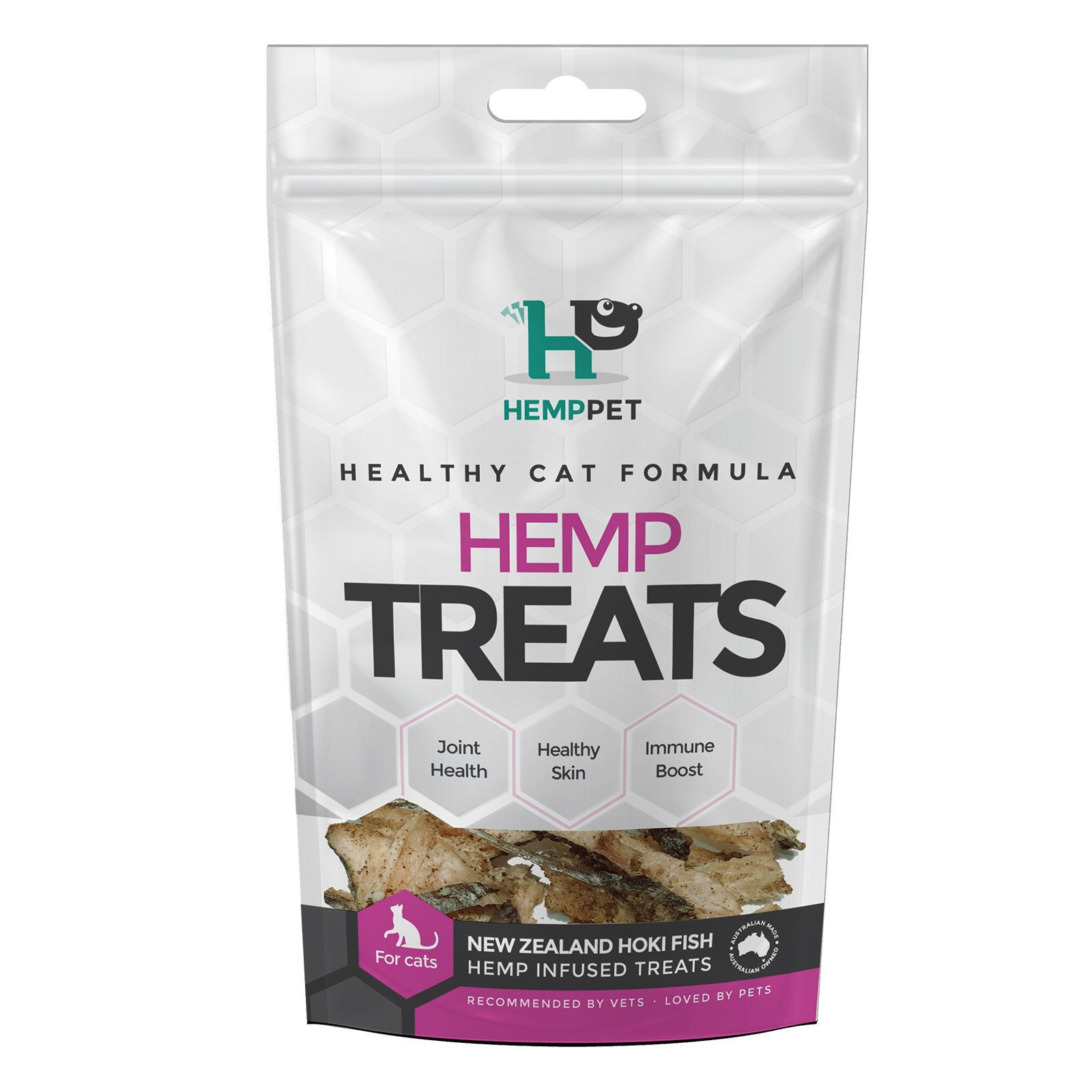 Hemp Pet – New Zealand Hoki Fish Hemp Infused Treats for Cats (70g)
