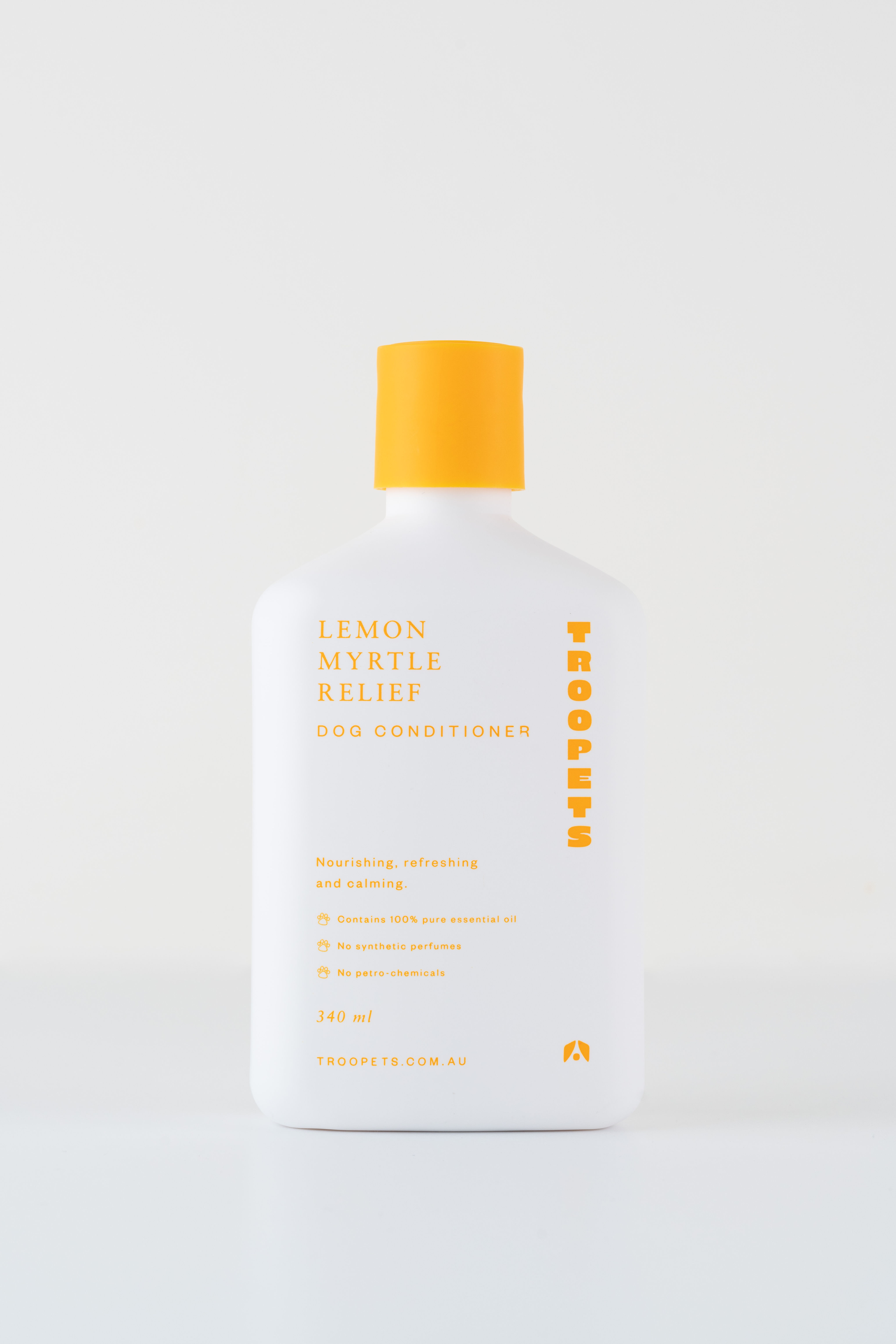 Troopets – Lemon Myrtle Relief Dog Conditioner (340mL)