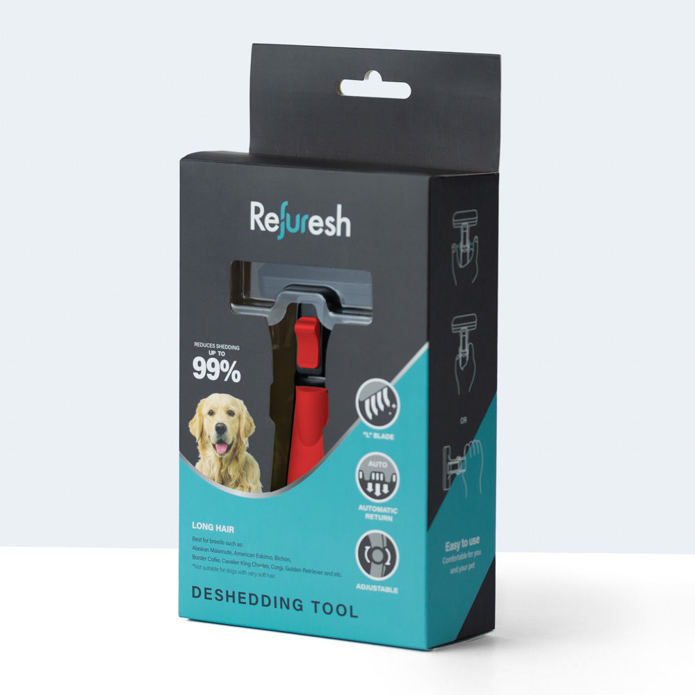 Refuresh – Medium dog, long hair deshedding tool