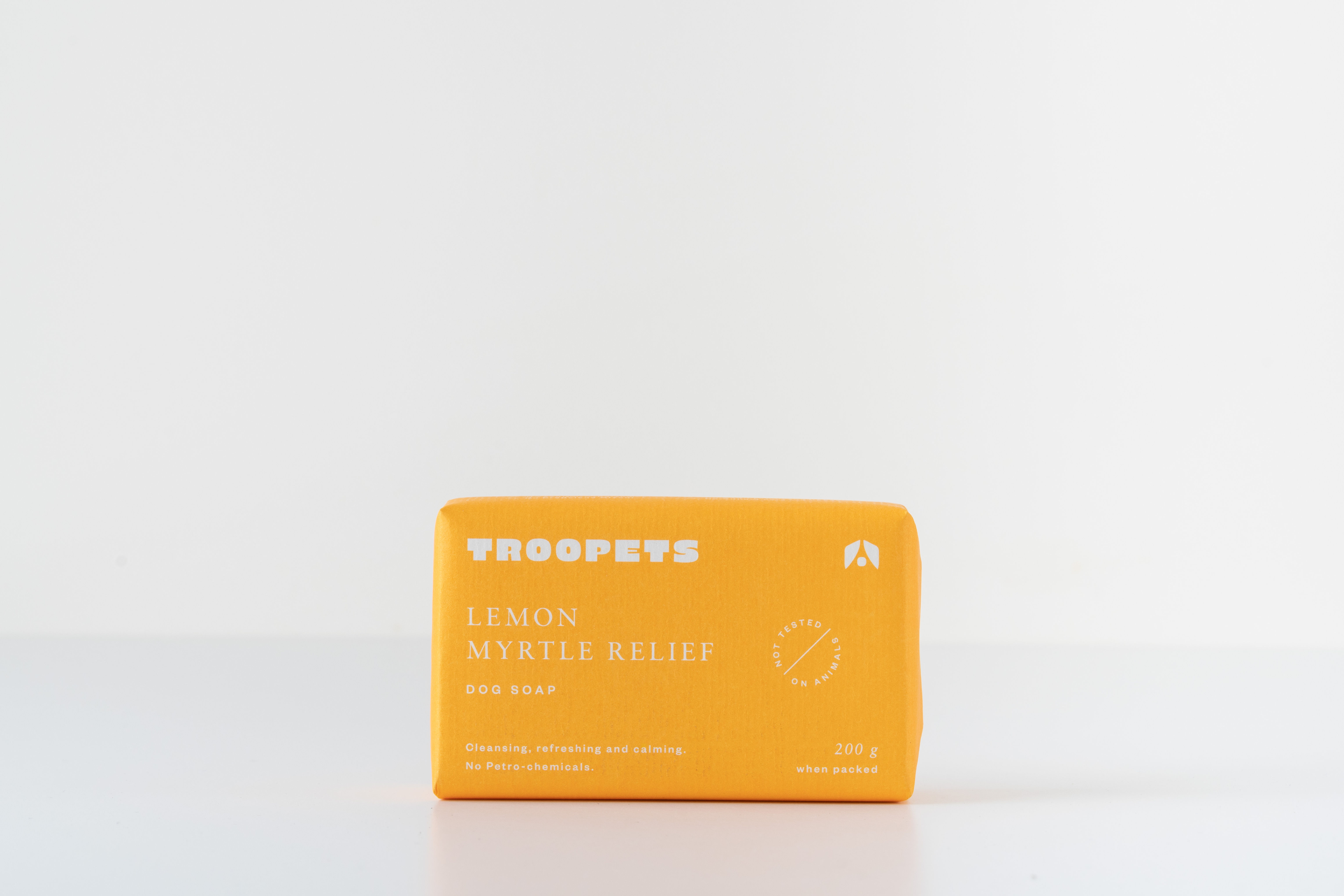 Troopets – Lemon Myrtle Relief Dog Soap (200g)