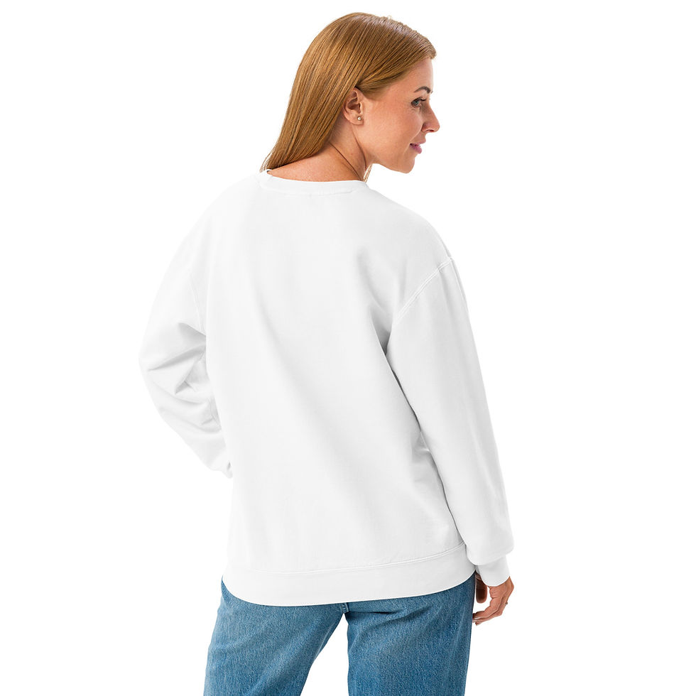 Thumbnail: OWN Your Focus. Unisex garment-dyed fleece crewneck sweatshirt