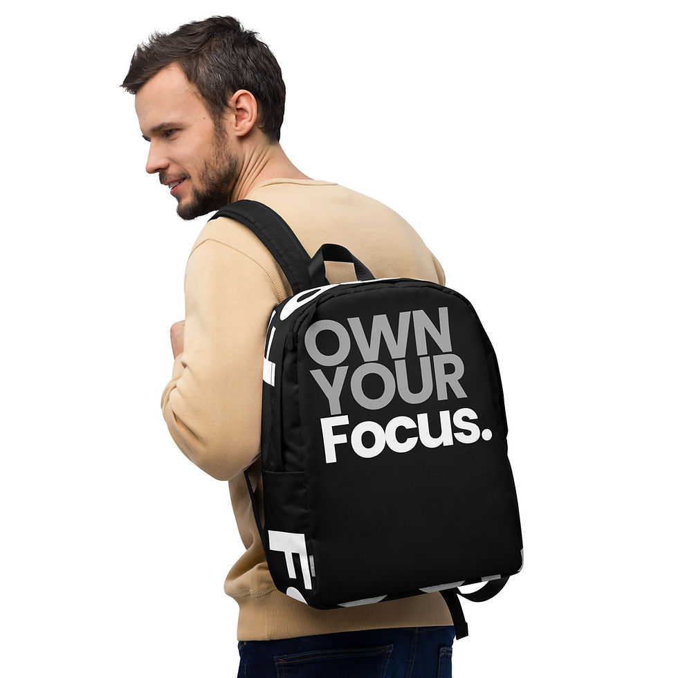 Thumbnail: OWN Your Focus. Minimalist Backpack