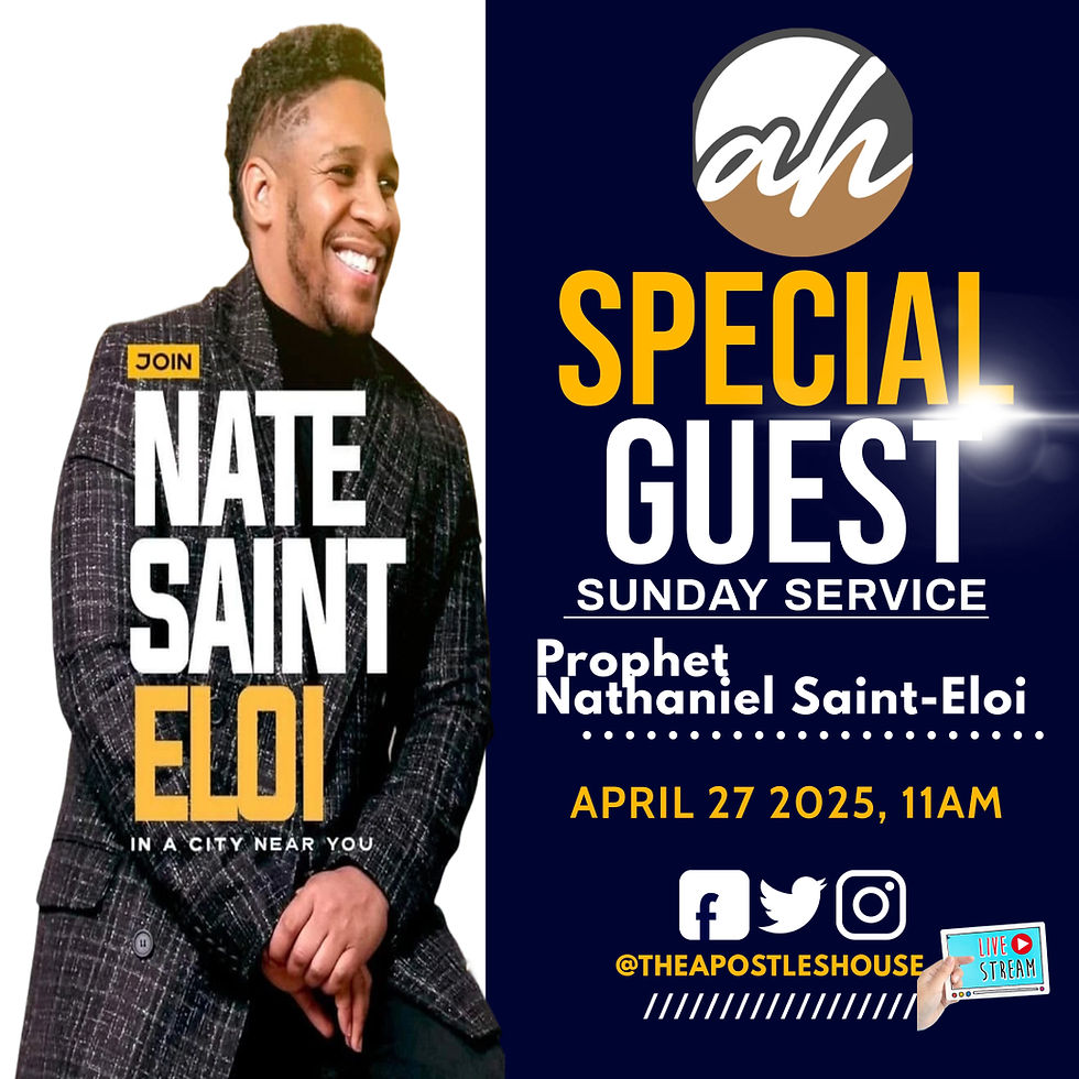 Sunday Service with special Guest