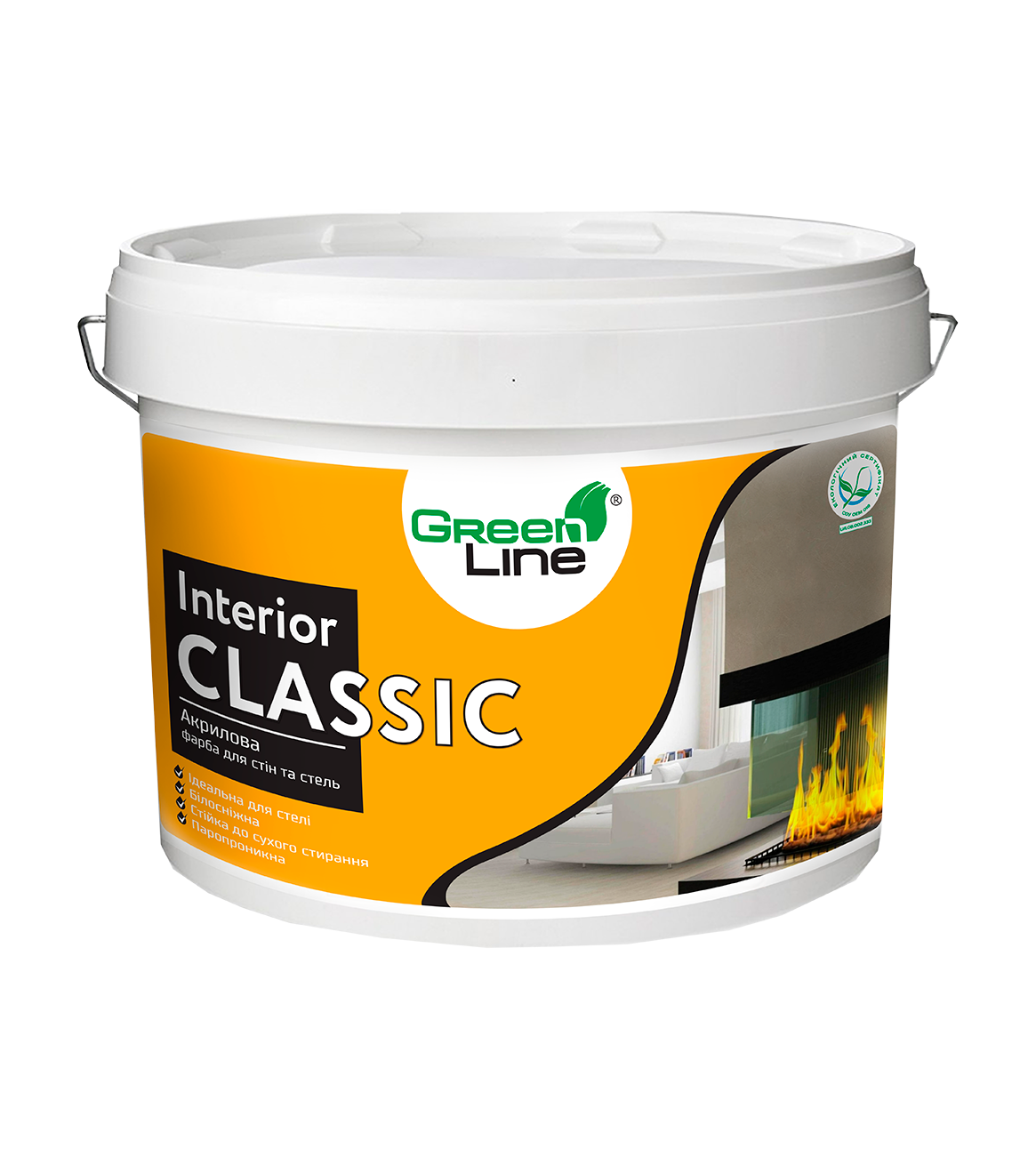 Акрилова фарба для стін та стелі INTERIOR CLASSIC